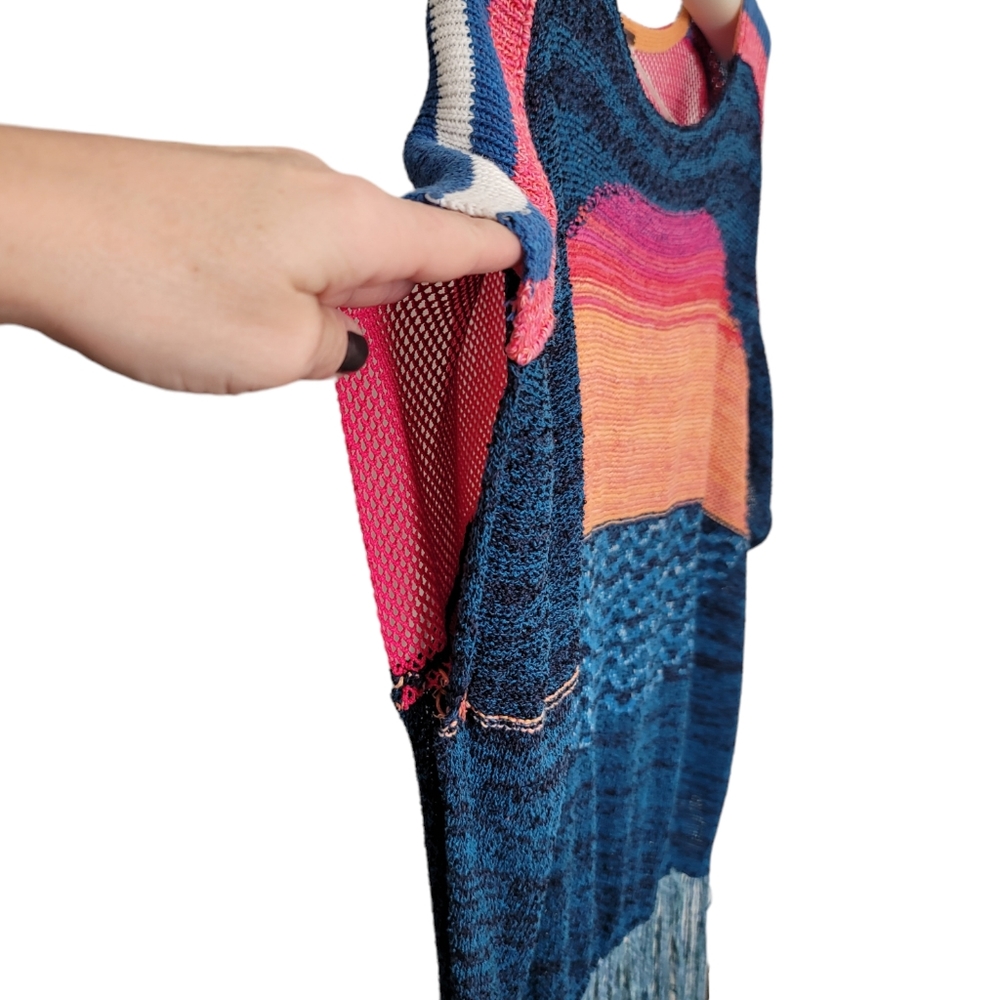 Free People Sunset Fringe Poncho - Like New - Picture 10 of 12